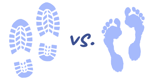 Kommuikationstraining Barfuß oder Schuhe